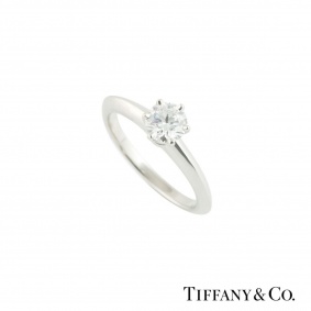 Tiffany & Co. Setting Diamond Ring 0.49ct F/VVS2